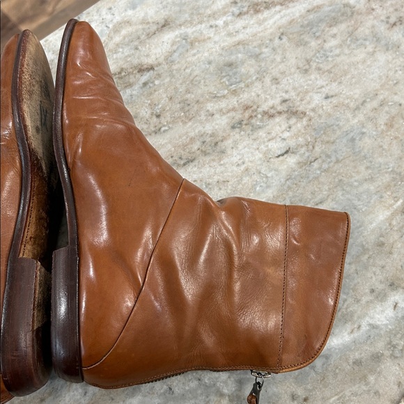 Joan & David Leather slip on tassel zip up back Boots Made in Italy size 8 - Picture 8 of 16